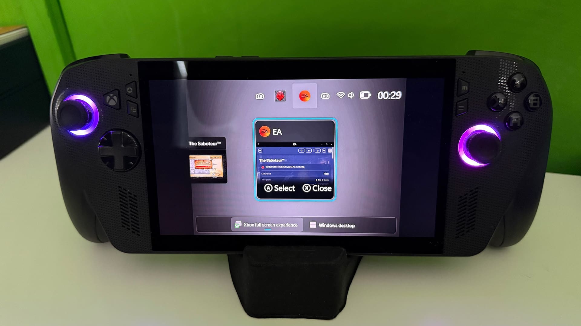 De game begon vervolgens te trippen, en het sluiten via het tabbladenvenster werkte ook niet