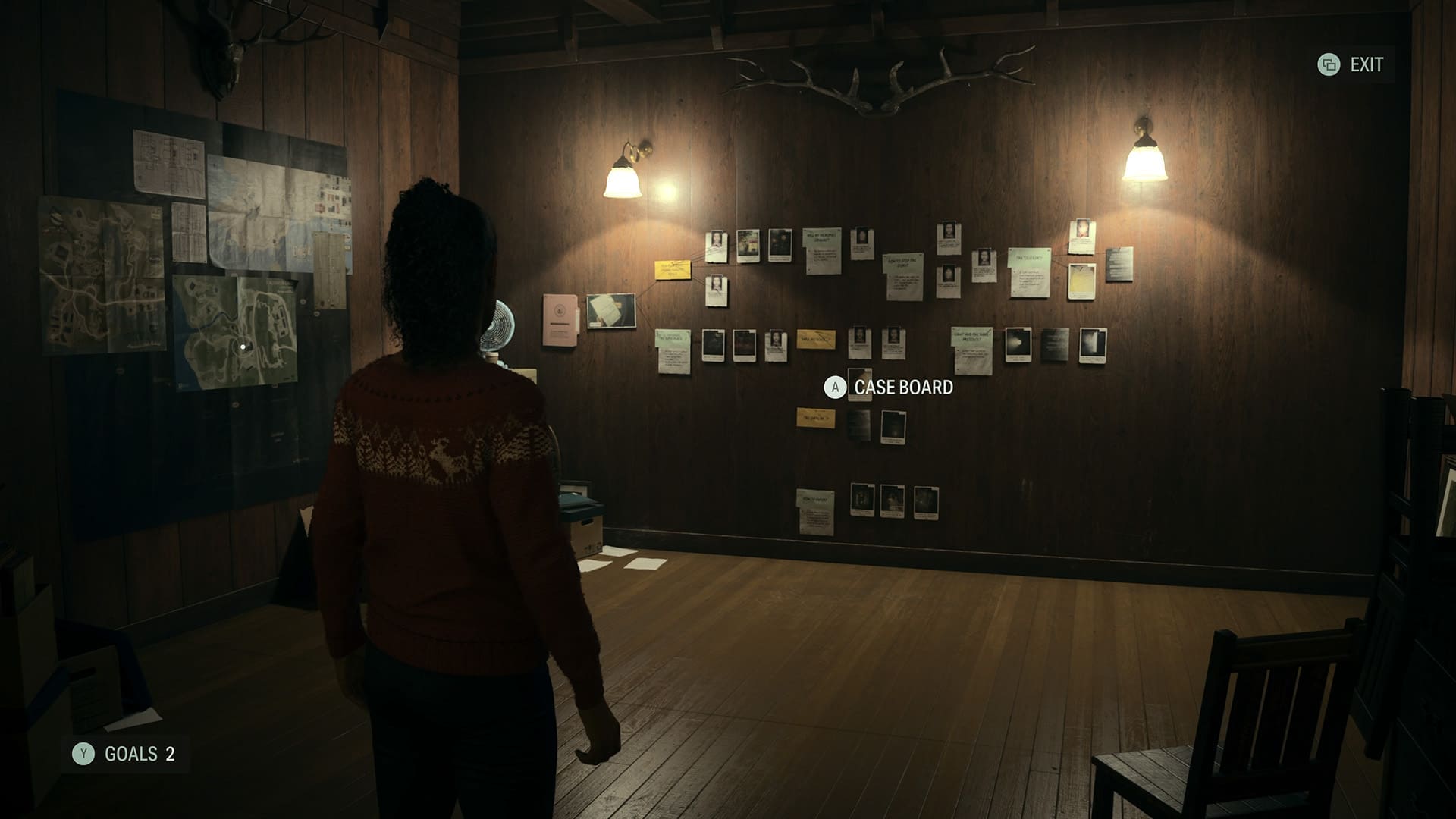 Alan Wake II Deluxe Edition review screenshot 8 Mind place interactive evidence board