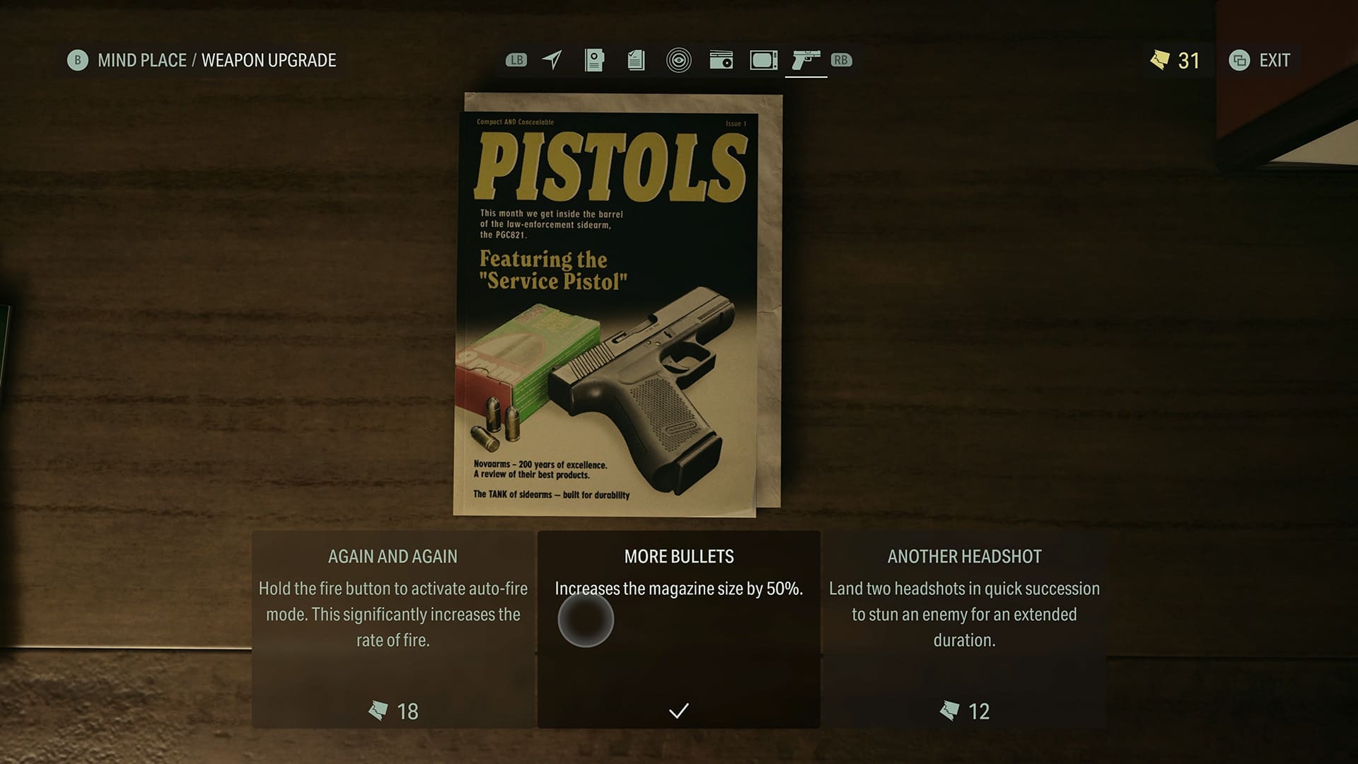 Alan Wake II Deluxe Edition review screenshot 9 Mind place upgrade weapons