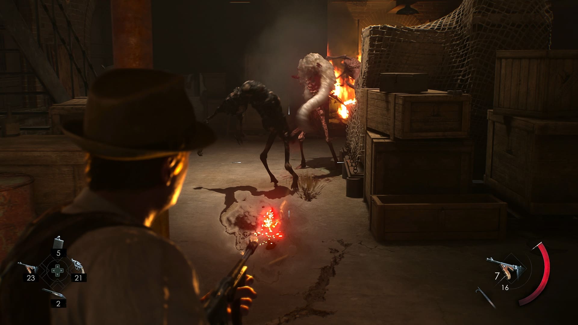 Met de Tommy Gun kun je meerdere vijanden snel achter elkaar verslaan