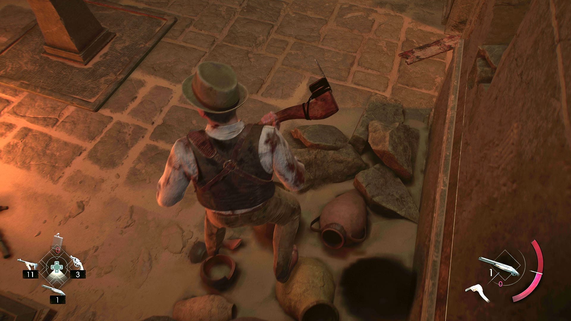 Helaas laten sommige glitches je op bepaalde plekken vastzitten zoals hier