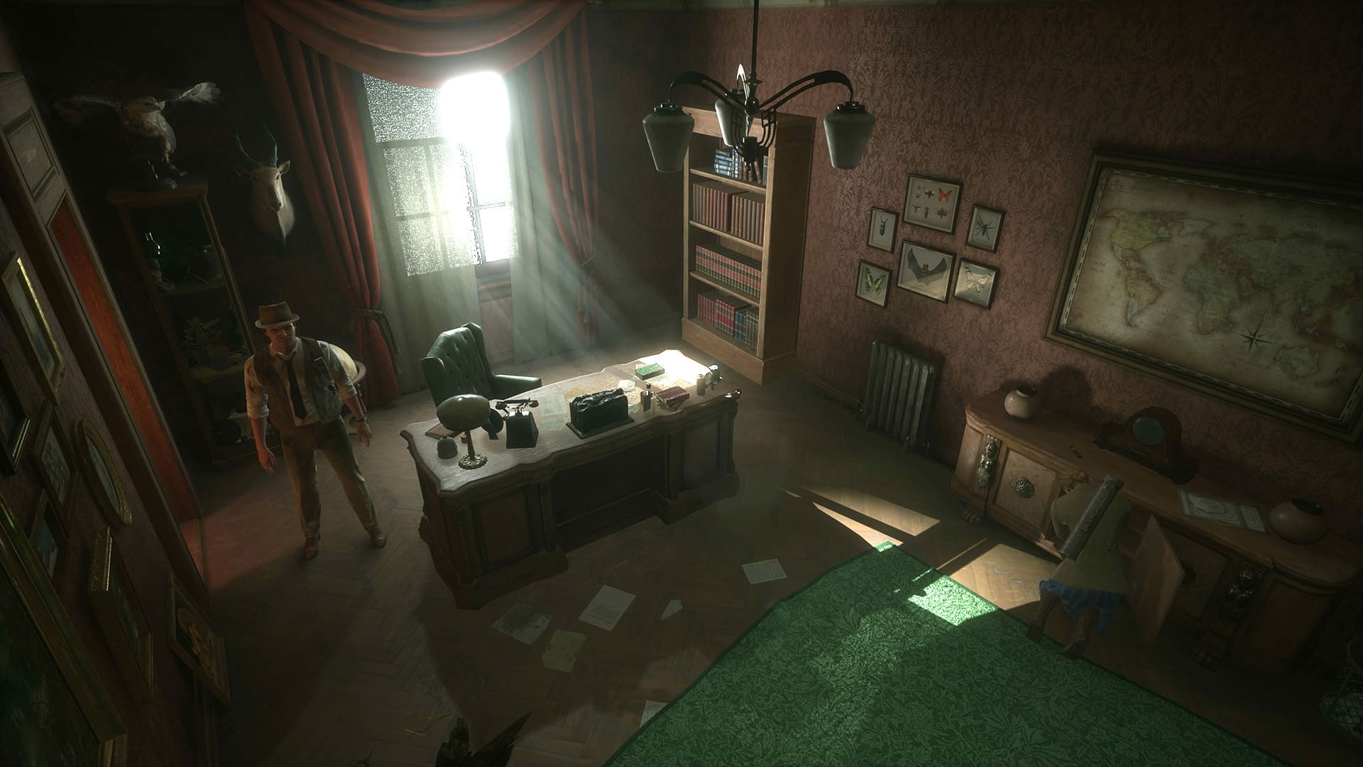 De fixed camera angle in Dr. Gray’s kantoor is een referentie naar het origineel