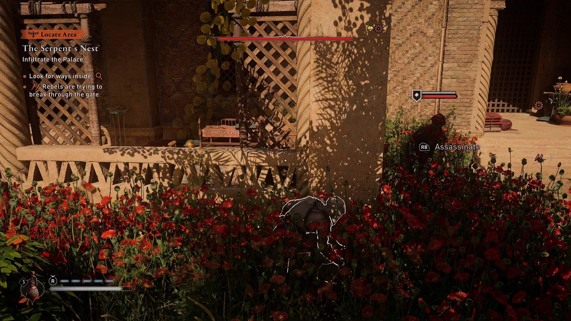 Assassin's Creed Mirage review screenshot 10 enemies stealth assassination after whistle
