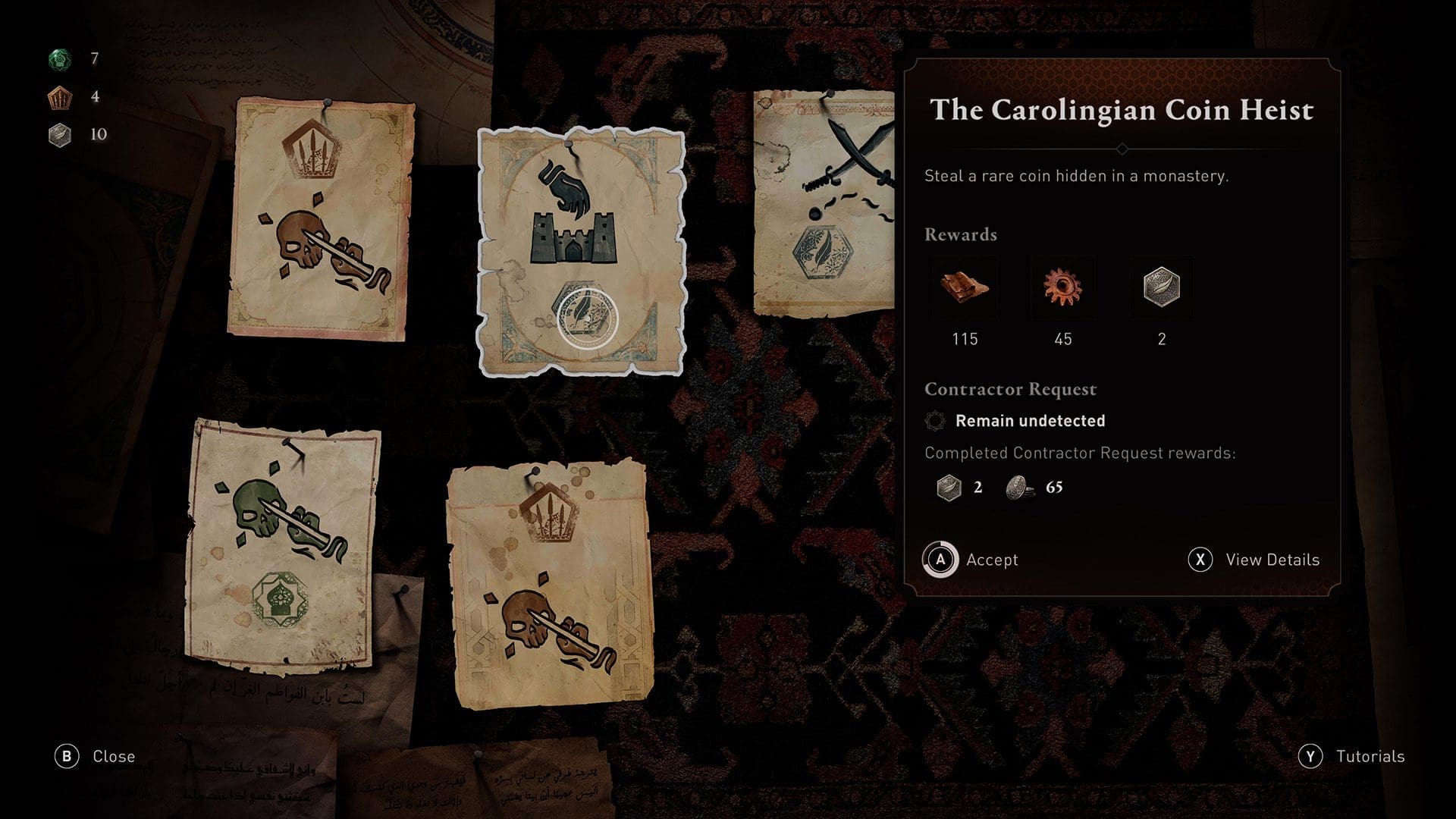 Assassin's Creed Mirage review screenshot 16 contracts bureau diverse