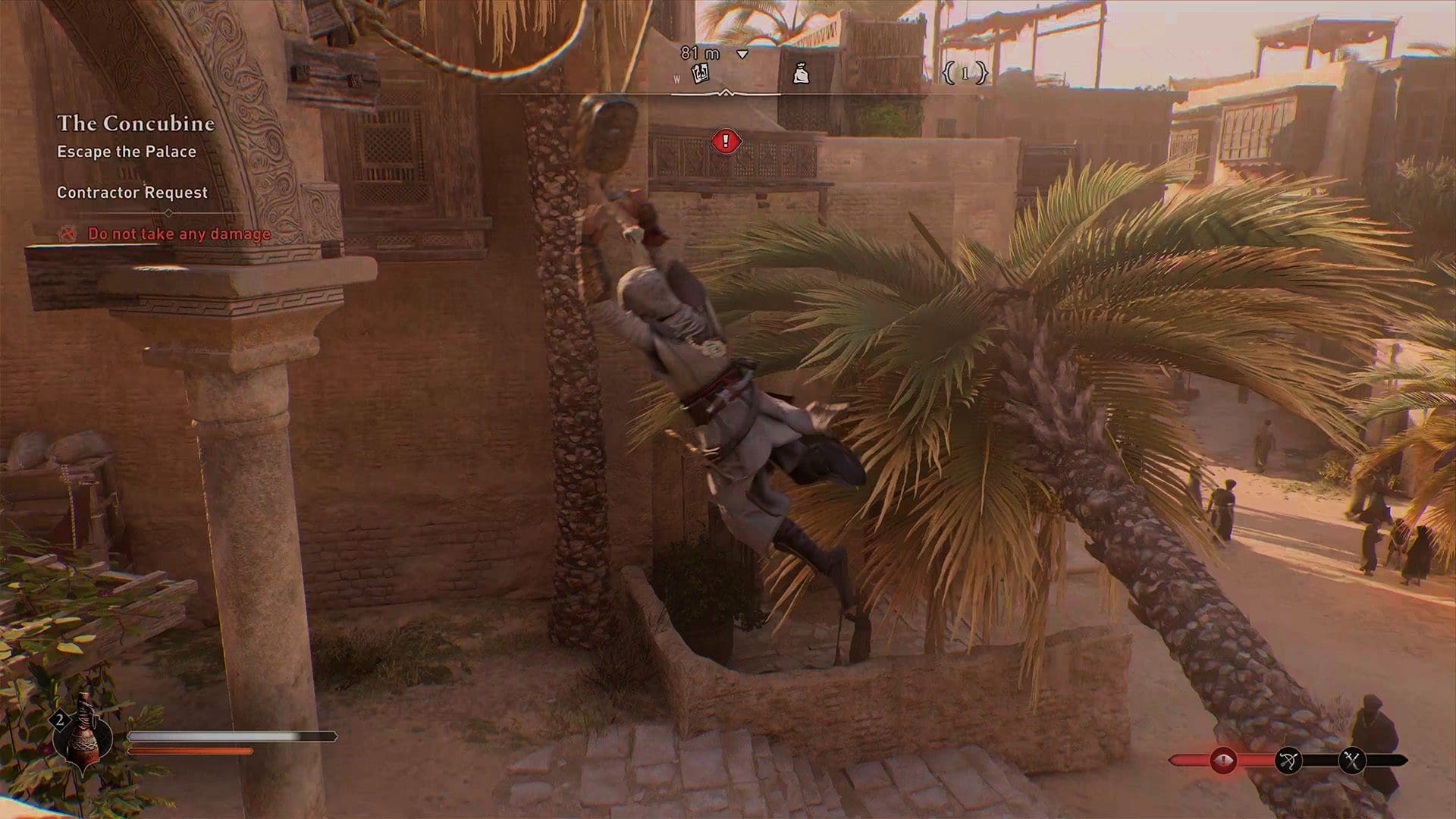 Assassin's Creed Mirage review screenshot 5 parkour climbing turning corner