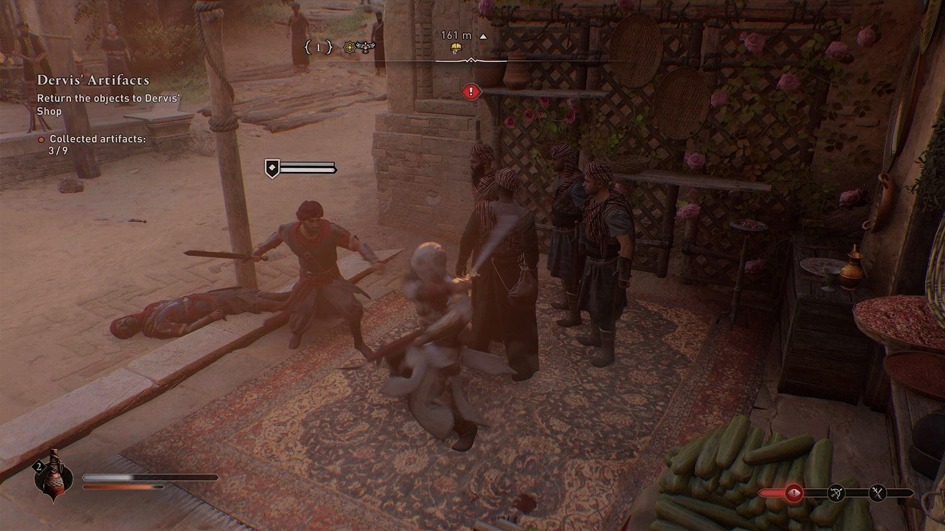 Assassin's Creed Mirage review screenshot 8 Mercenaries rent fights