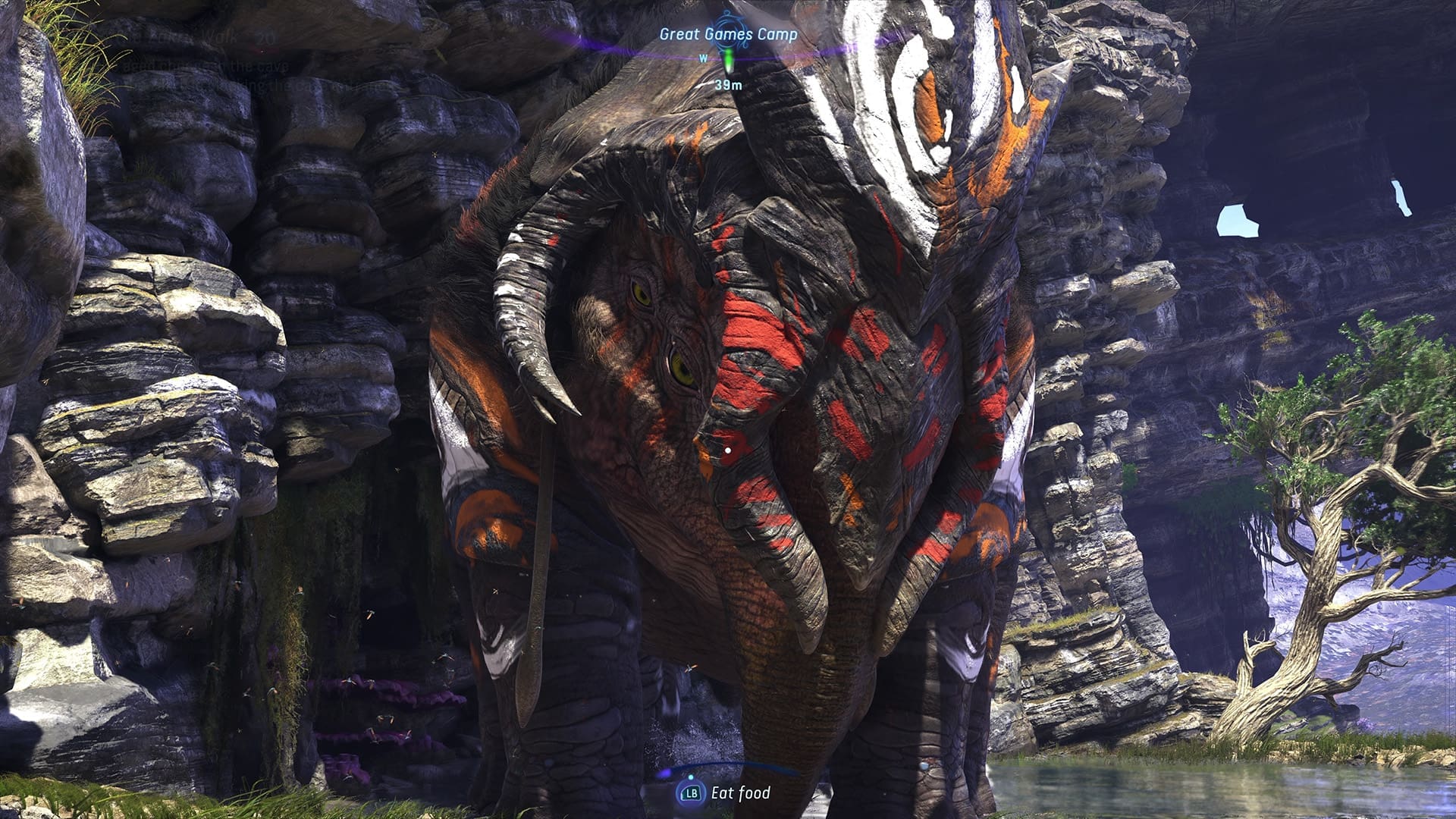 Avatar Frontiers of Pandora The Sky Breaker DLC review screenshot 3 Zakru large coloured elephant like creature