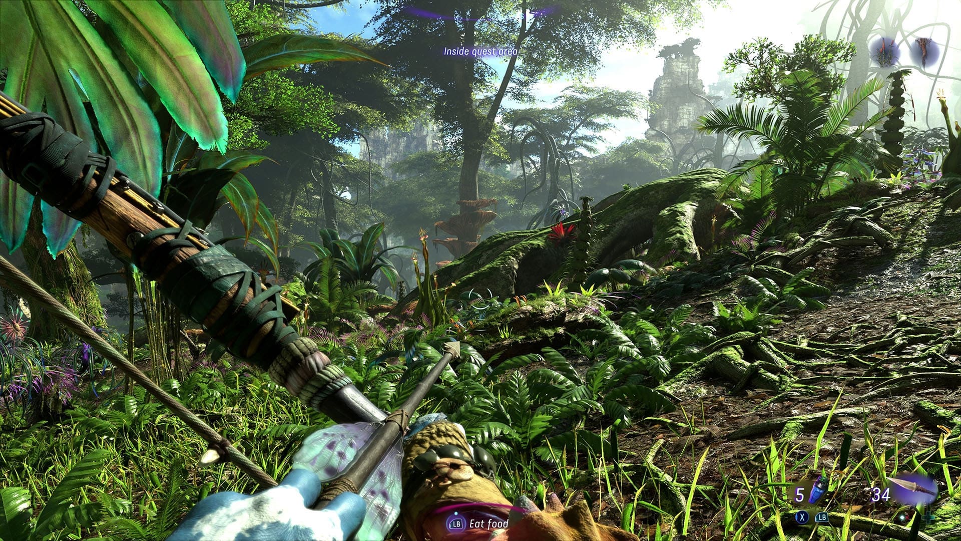 In de wildernissen jaag je onder andere op dieren voor materialen die je nodig hebt om te craften