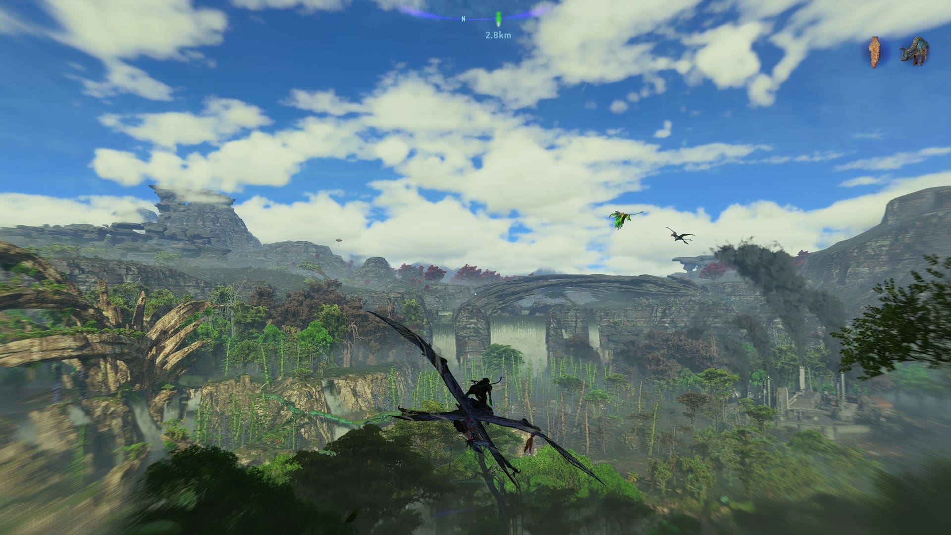 Met je Ikran vlieg je door de wereld zodat je sneller op locatie bent