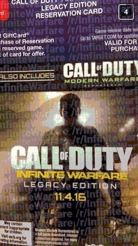 Call of Duty Infinite Warfare Modern Warfare Remastered leak