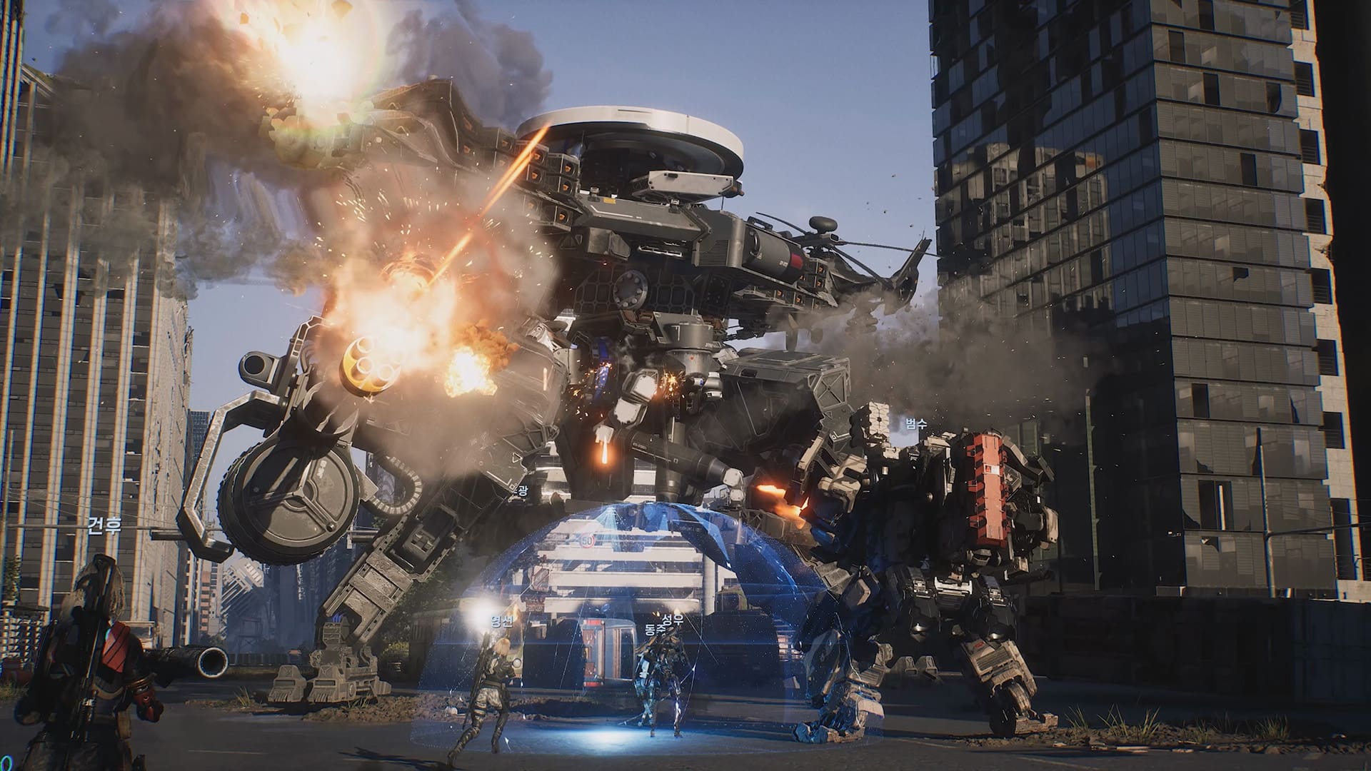 In Cinder City neem je het onder andere op tegen gigantische mechs