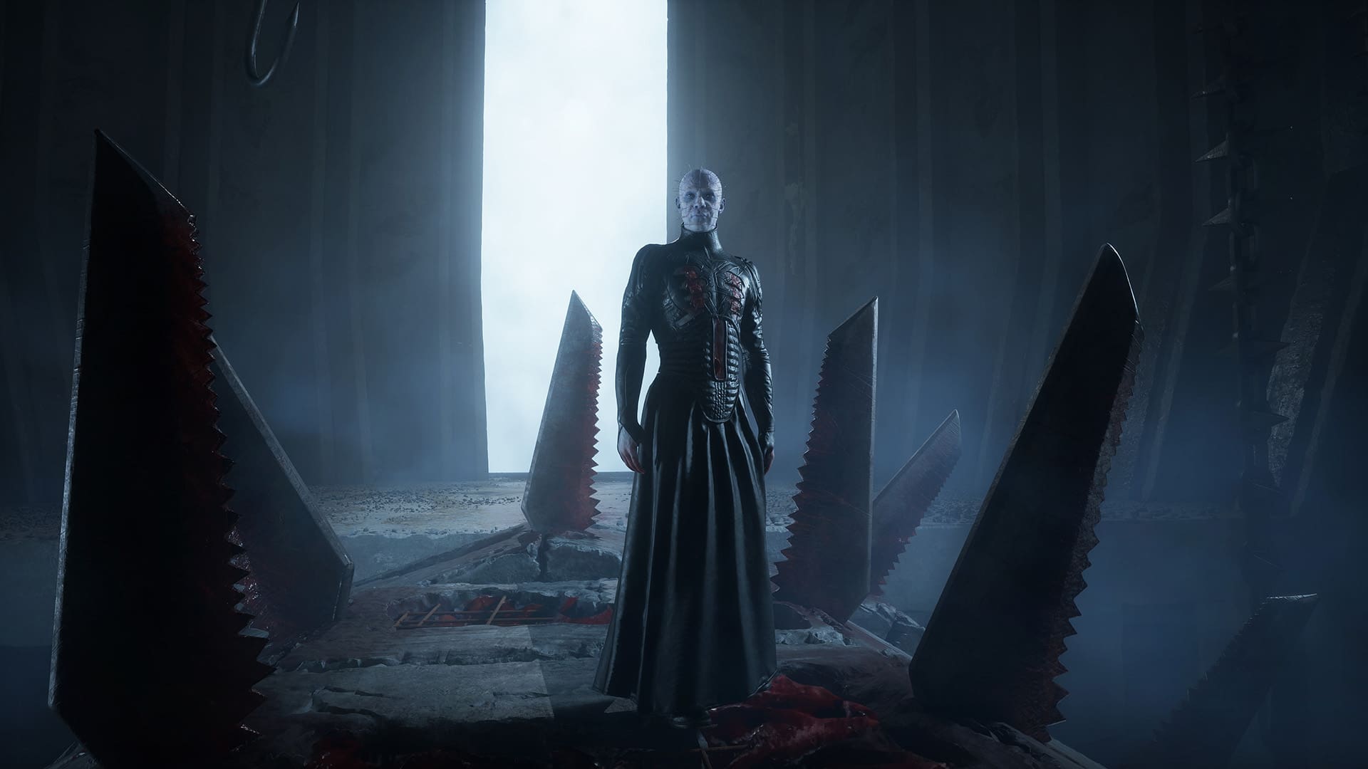 Uiteraard zit Pinhead ook in de game, maar tijdens de gamescom-demo kreeg ik hem alleen aan het einde in een trailer te zien