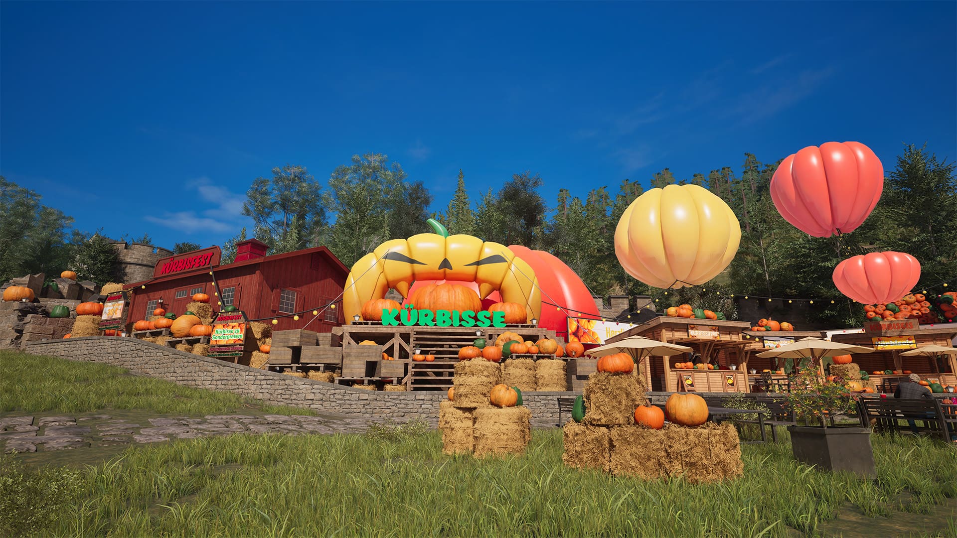 Dit Pumpkin festival is een van de bestemmingen waar je een passagier moet afzetten