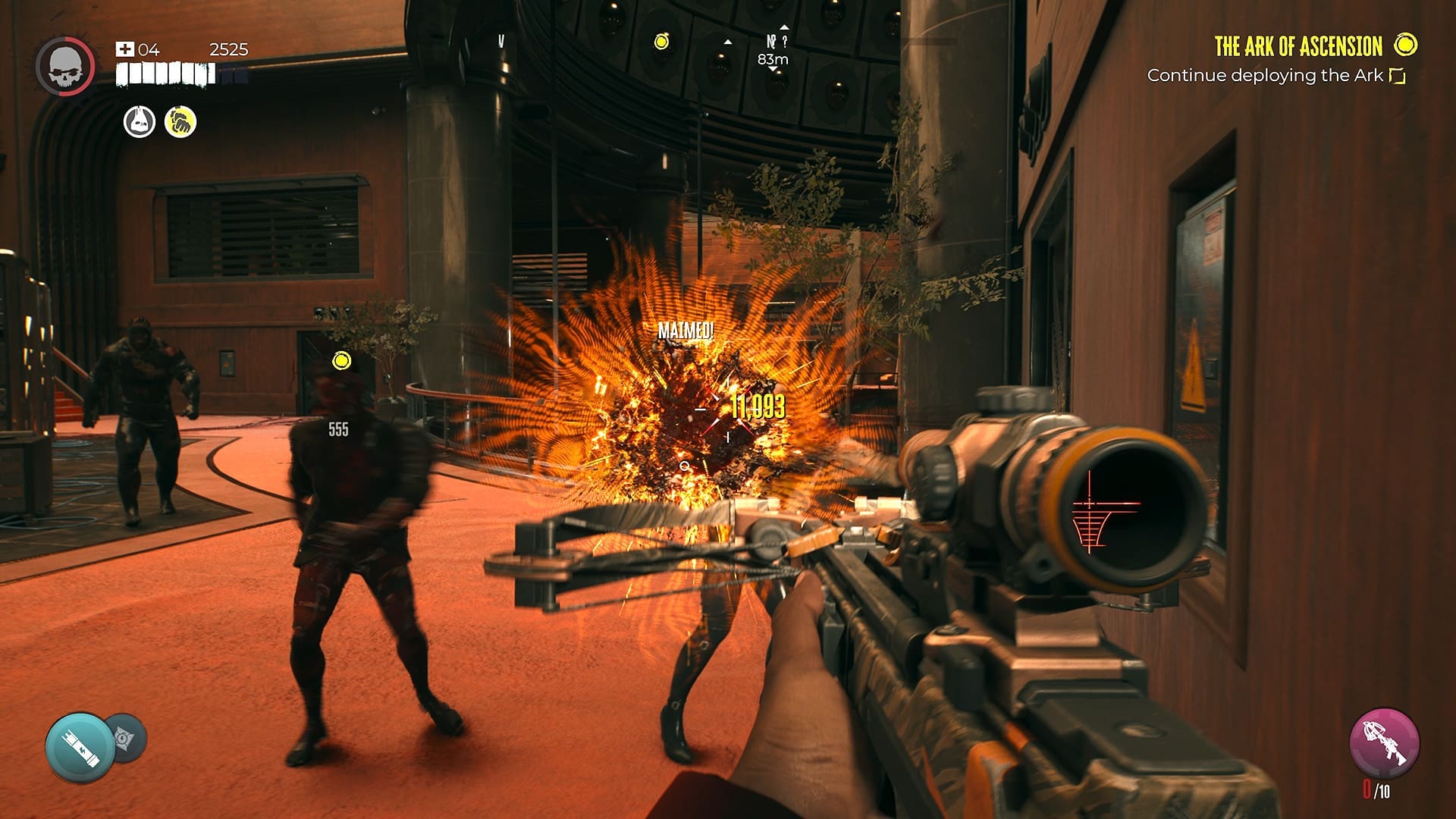 Dead Island 2 Ultimate Edition artikel screenshot 8 crossbow weapon blow zombie heads arrow