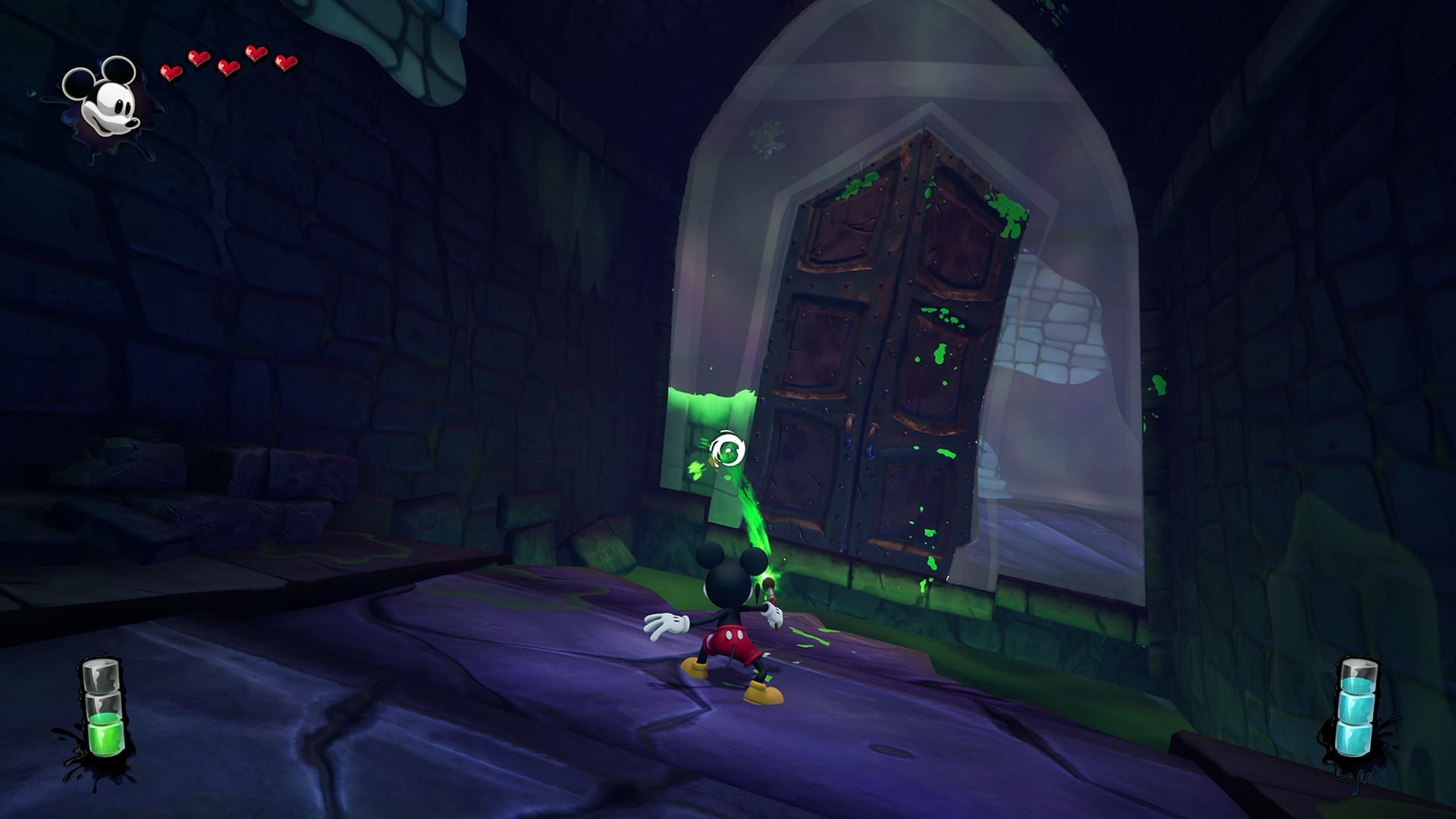 Disney Epic Mickey Rebrushed gamescom 2024 preview screenshot 3 thinner objects disappear