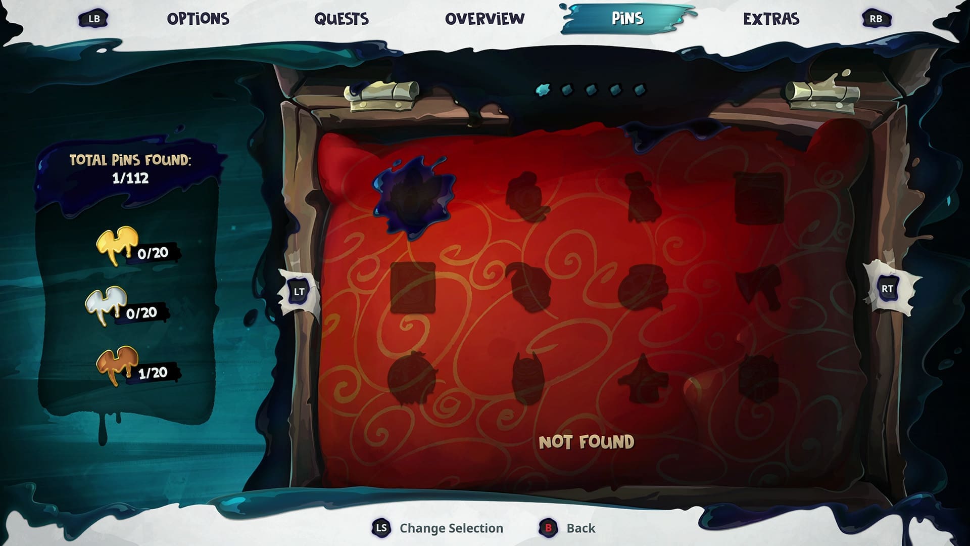 Disney Epic Mickey Rebrushed gamescom 2024 preview screenshot 8 menu find all pins concept art