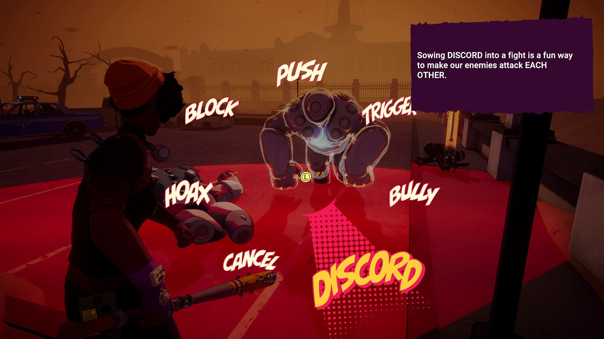 Dustborn game review screenshot 10 influence people words