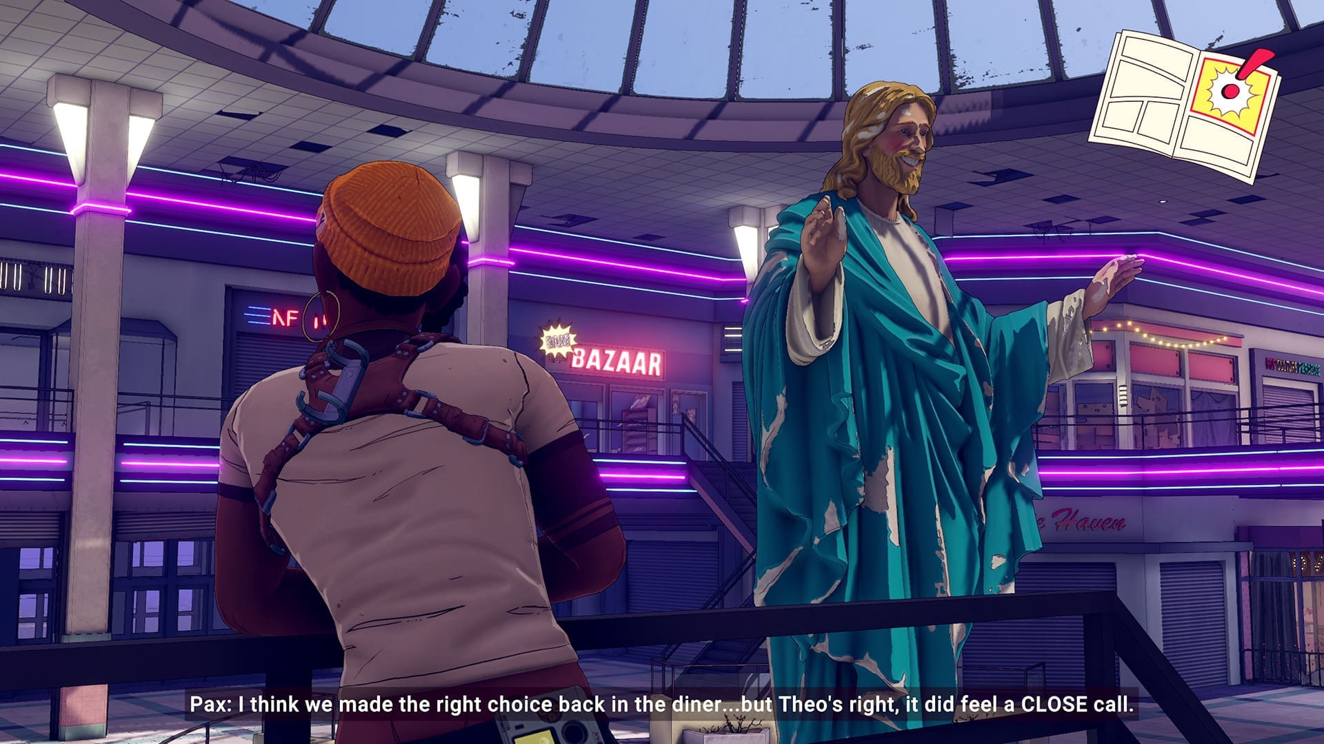 Dustborn game review screenshot 15 Shopping mall large location exploring