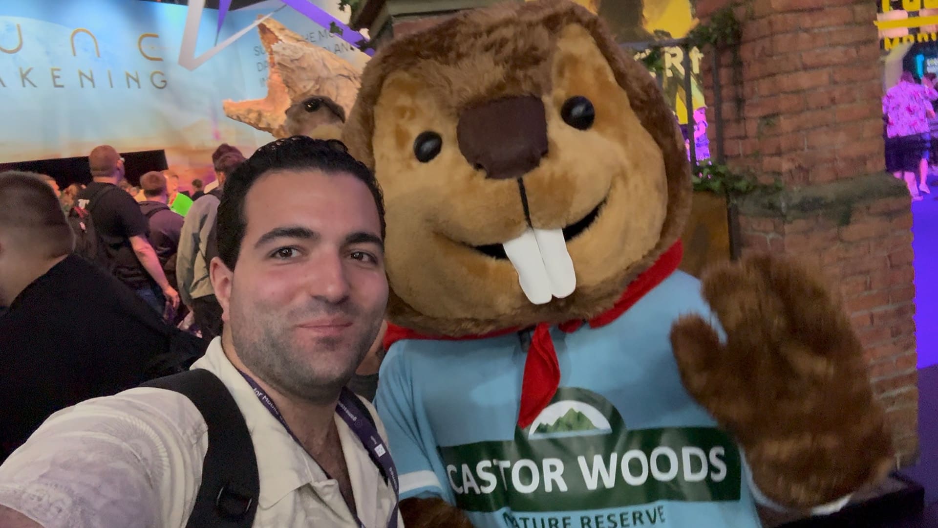 Dying Light The Beast gamescom 2025 preview image 4 booth Bober the Beaver mascot