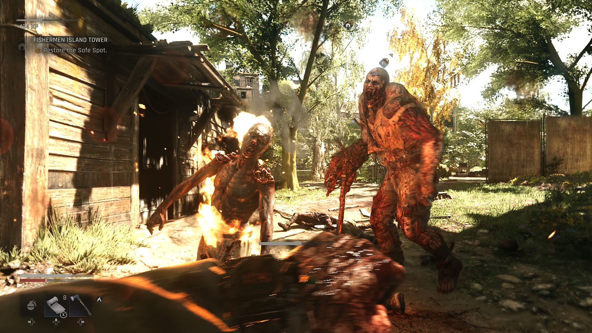 Dying Light The Beast review screenshot 14 weapons mods