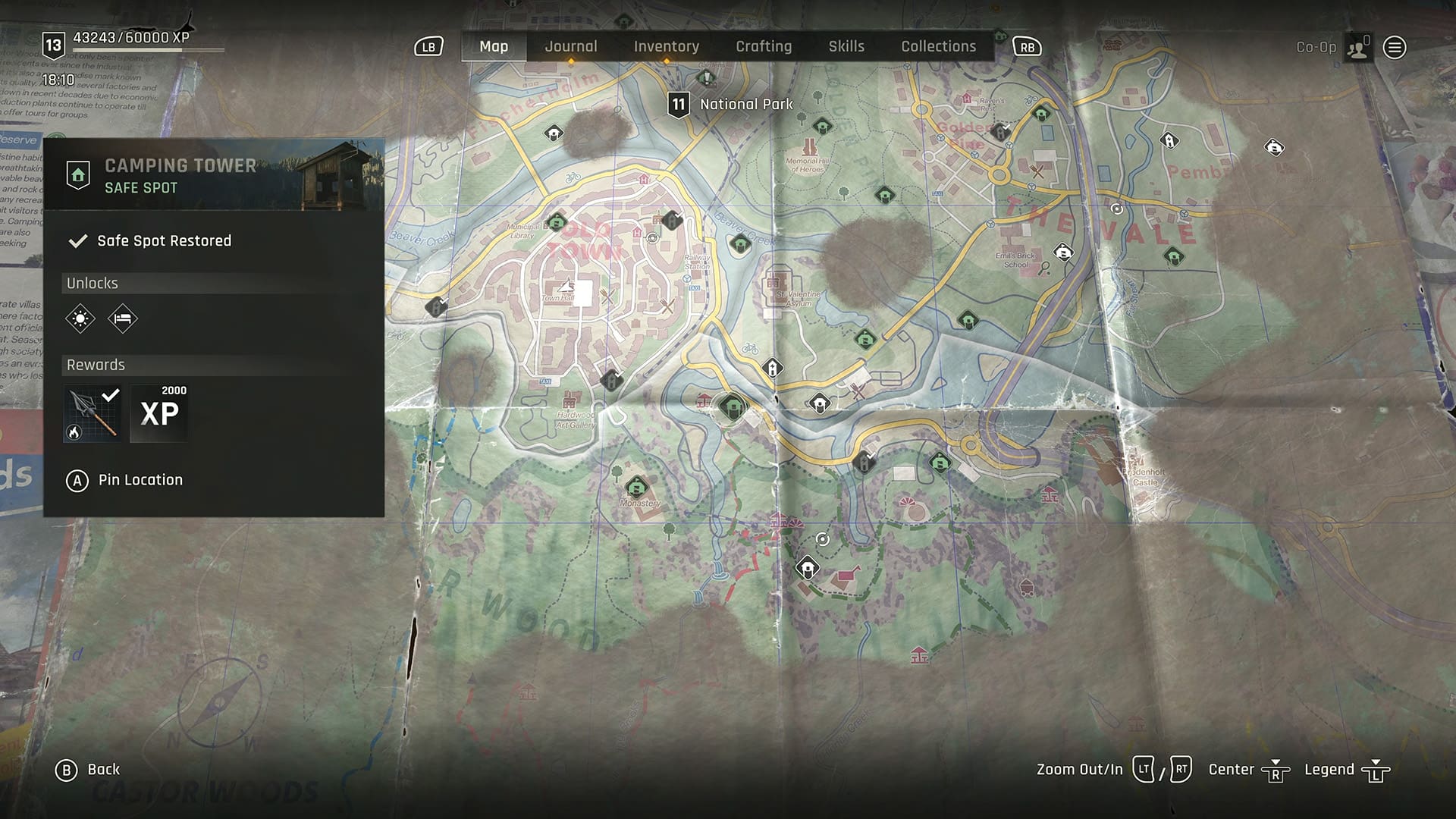 Dying Light The Beast review screenshot 2 Castor Woods map