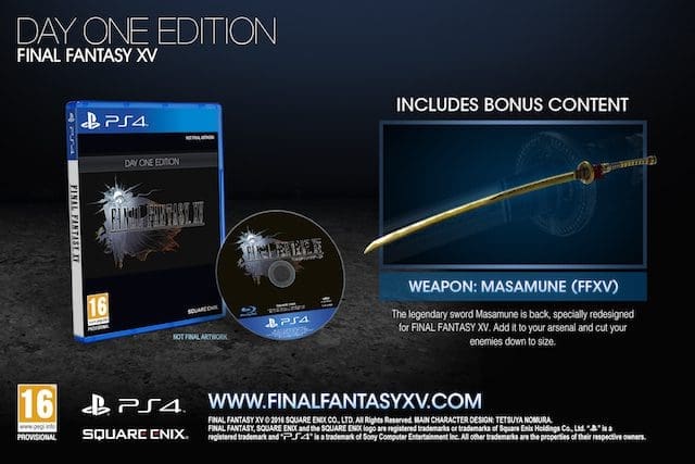 Final Fantasy XV Day One Edition