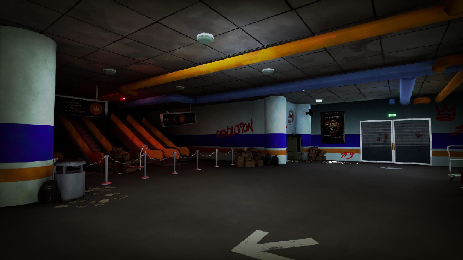 In het eerste level bevindt de andere speler zich in een meubelzaak en heeft hij geen idee welke kant hij op moet