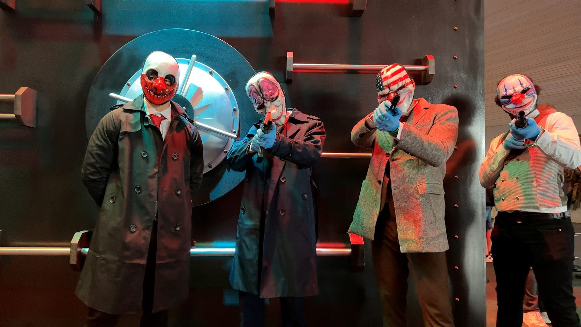 Payday 3 had een leuke stand met cosplayers