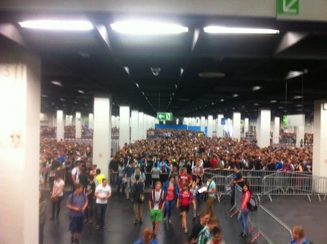Gamescom drukte bij ingang