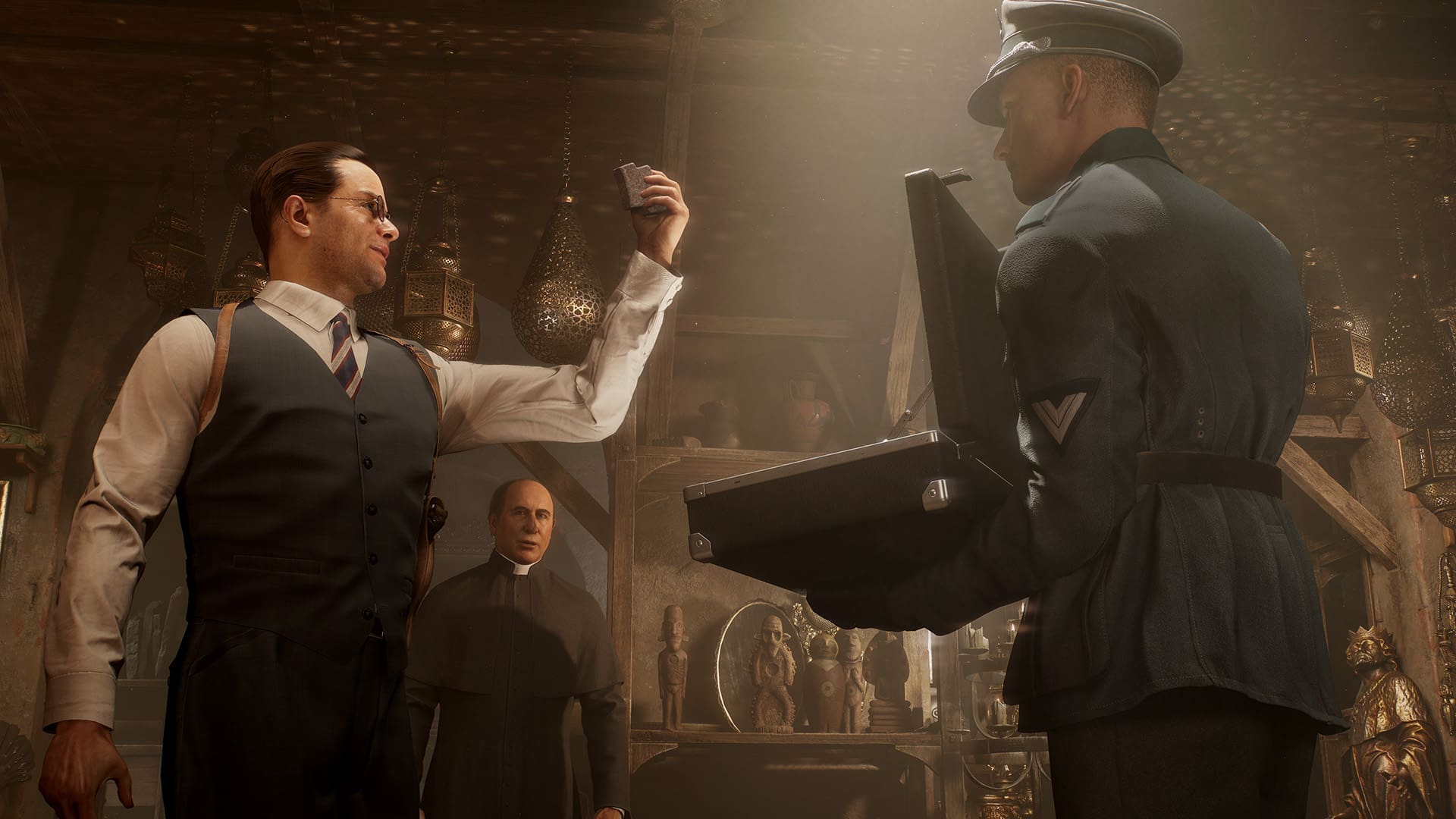 Indiana Jones and the Great Circle gamescom 2024 preview screenshot 3 Emmerich Voss Treasure Room