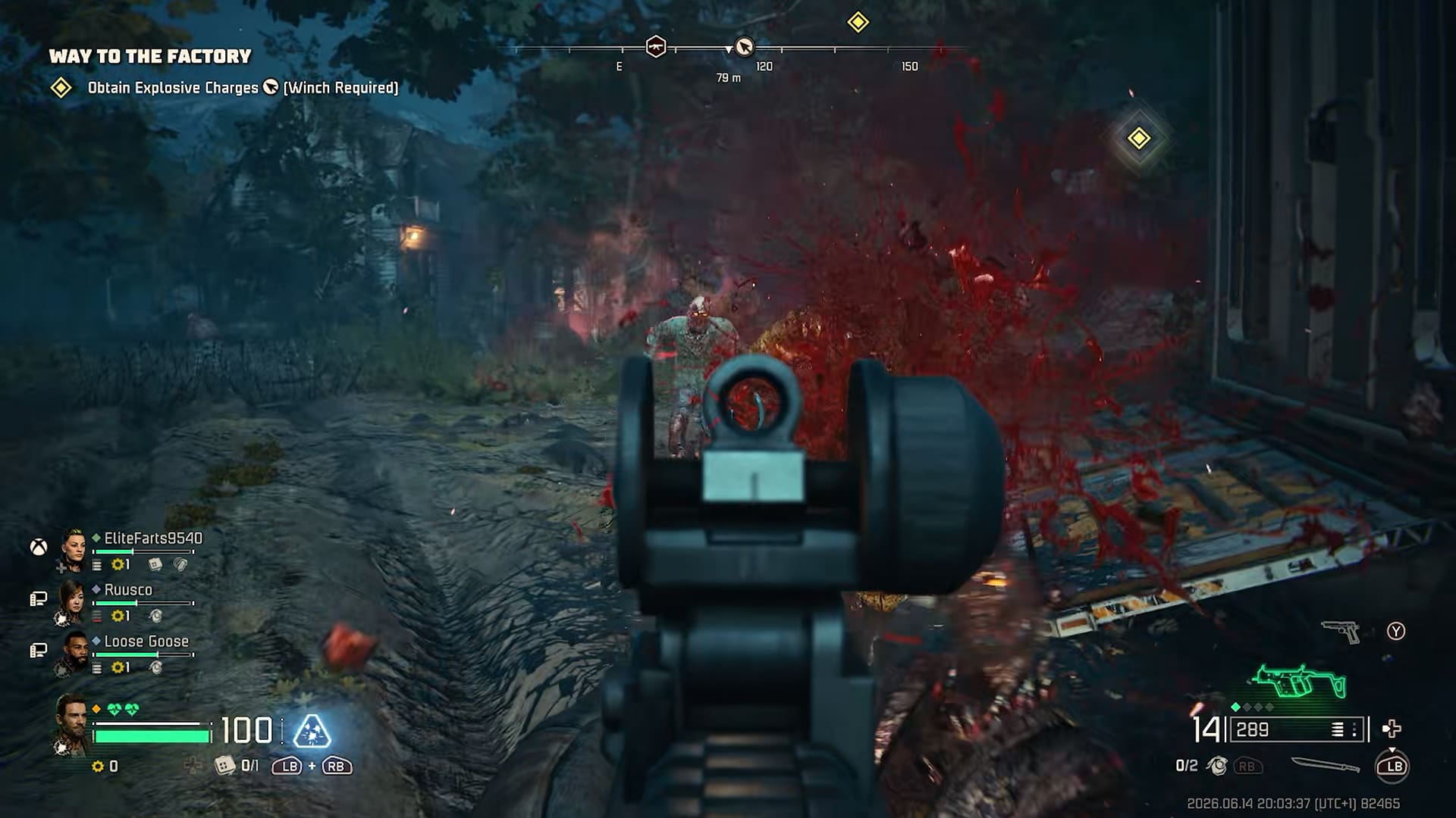 Dankzij de Swarm Engine zorgen de honderden vijanden in beeld ook voor veel gore