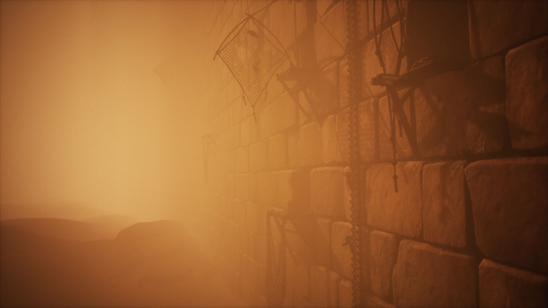 Little Nightmares 3 gamescom 2024 preview screenshot 2 very long staircase stone building