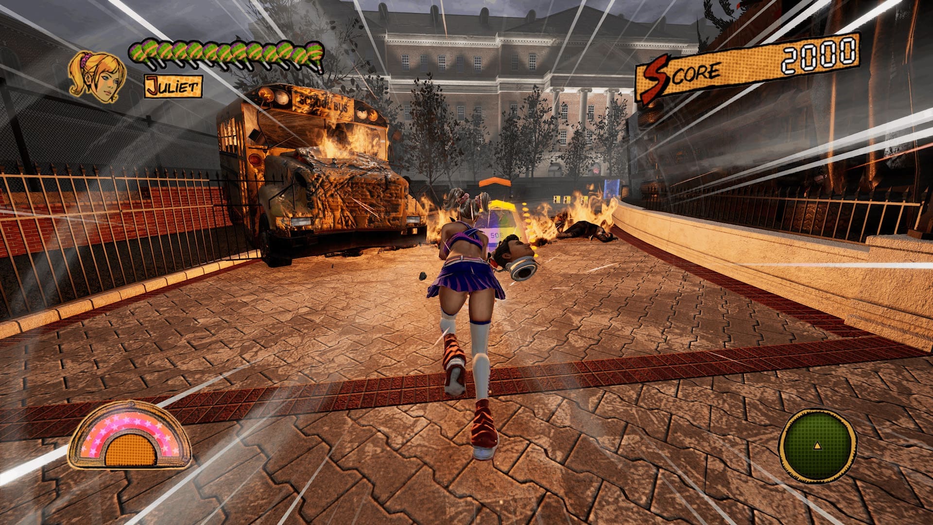 Lollipop Chainsaw RePop review screenshot 6 Juliet running combat