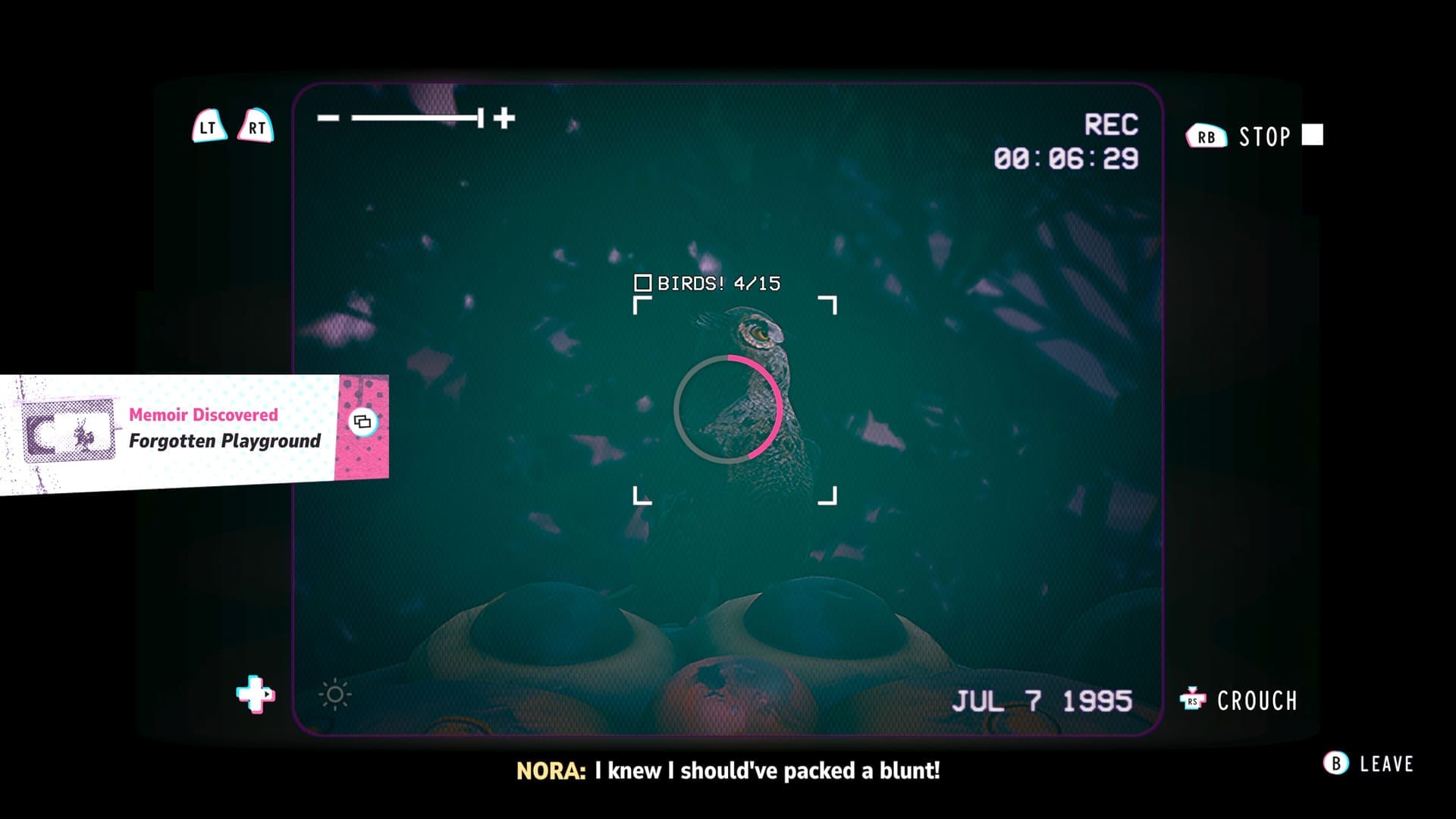 Lost Records Bloom & Rage Tape 1 “Bloom” review screenshot 4 recording shots camcorder repetitive