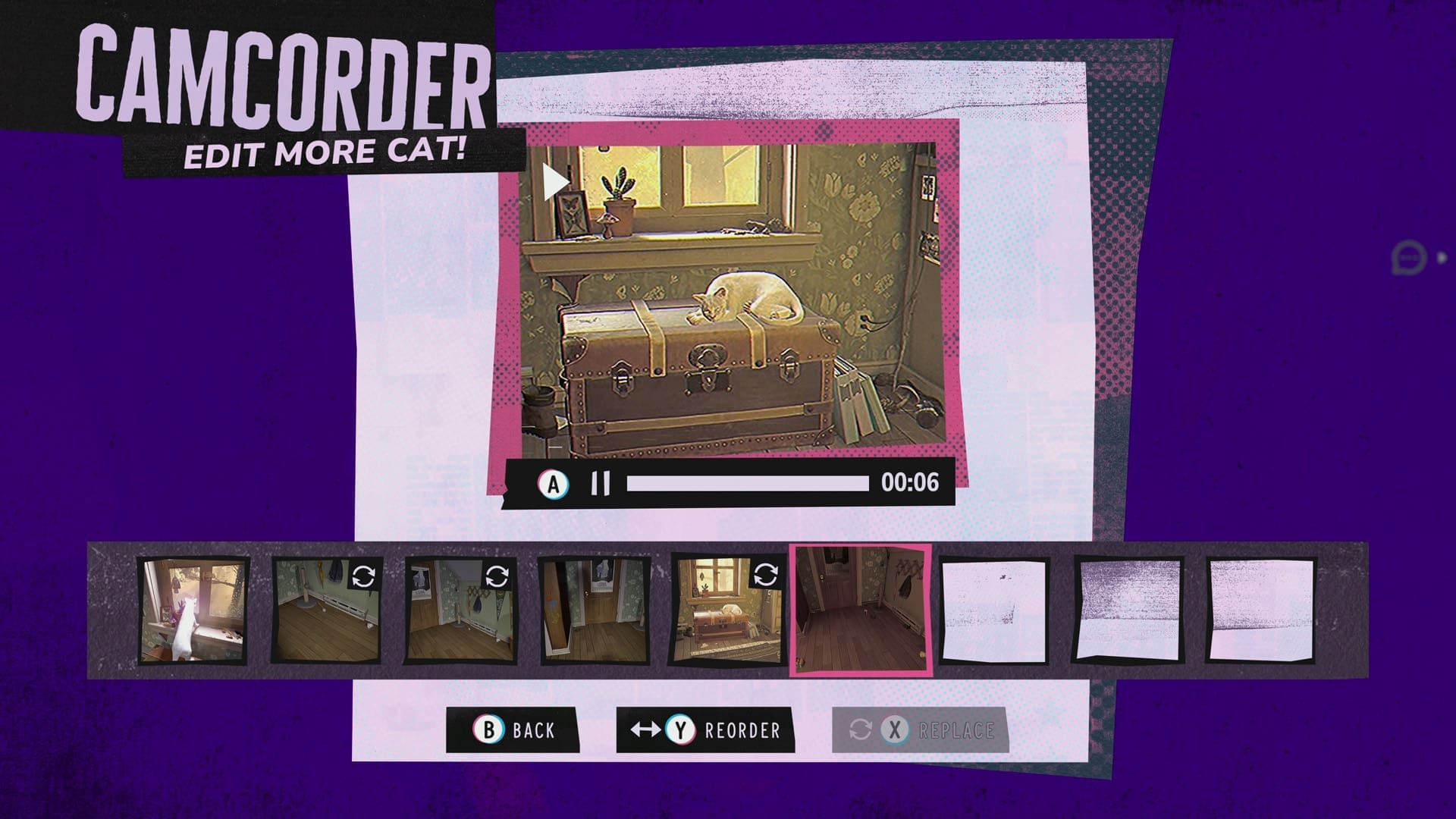 Lost Records Bloom & Rage Tape 1 “Bloom” review screenshot 5 editing shots menu