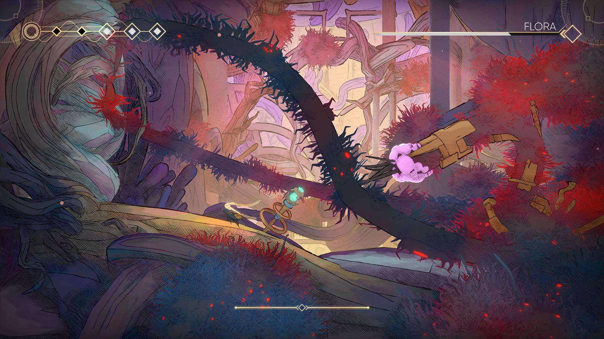 Naar mijn mening bevat MIO: Memories in Orbit een van de beste bosses in een side-scroller ooit