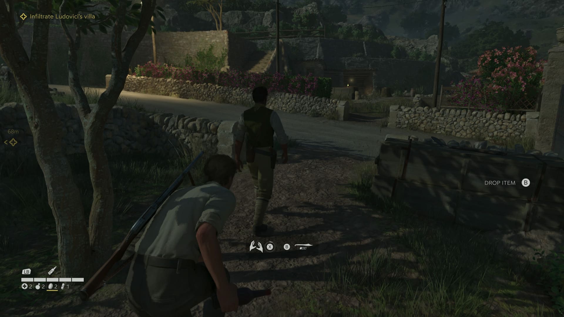 Mafia The Old Country review screenshot 12 missions stealth strangling stabbing enemies