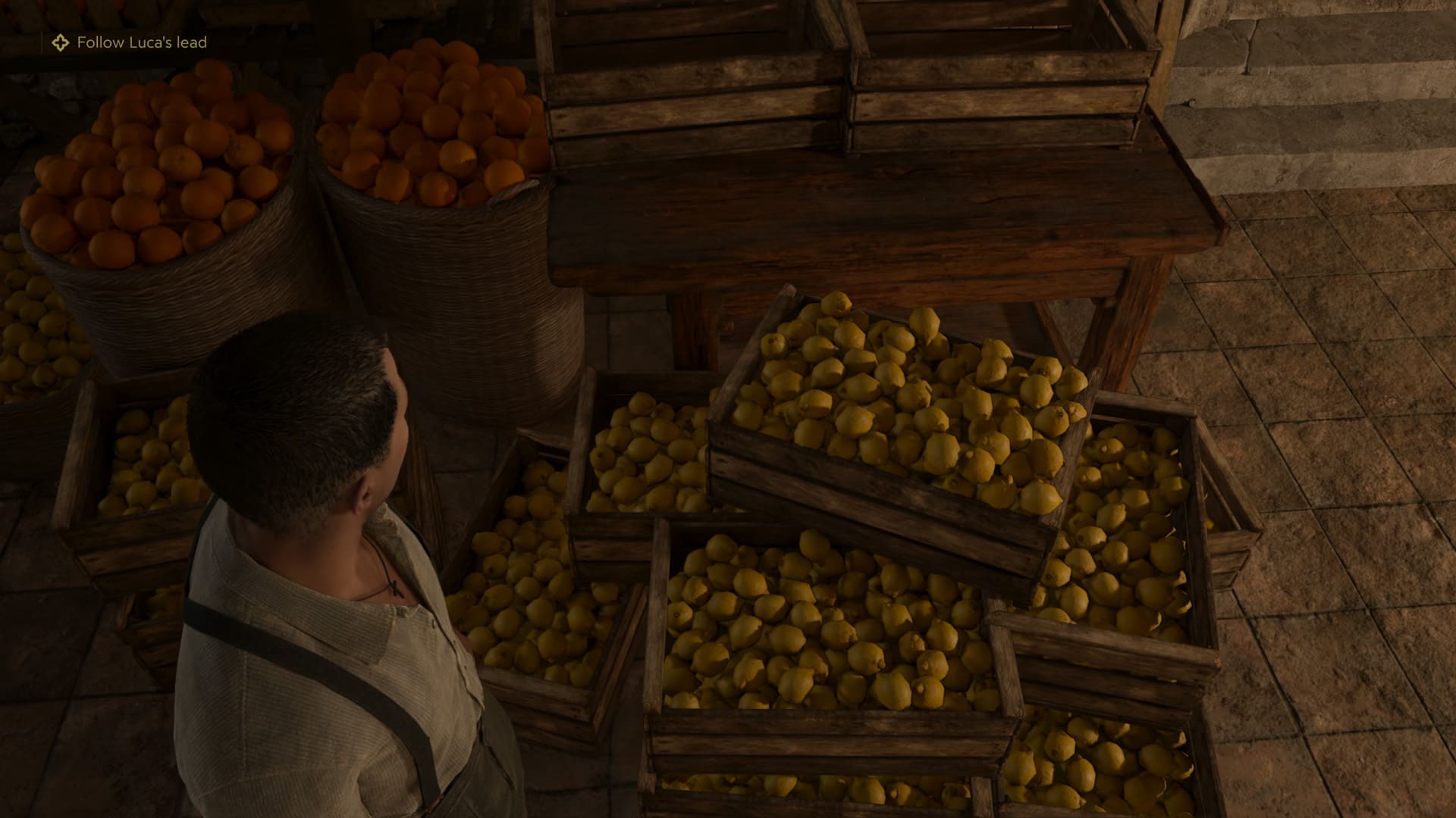 Mafia The Old Country review screenshot 9 lemons tomatoes detailed