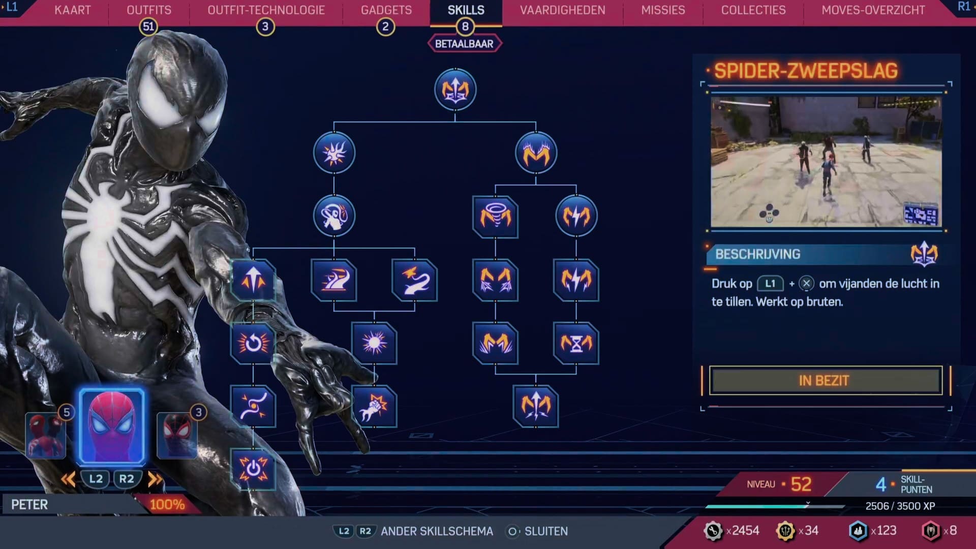 Marvel's Spider-Man 2 review screenshot 11 skill tree Peter Parker