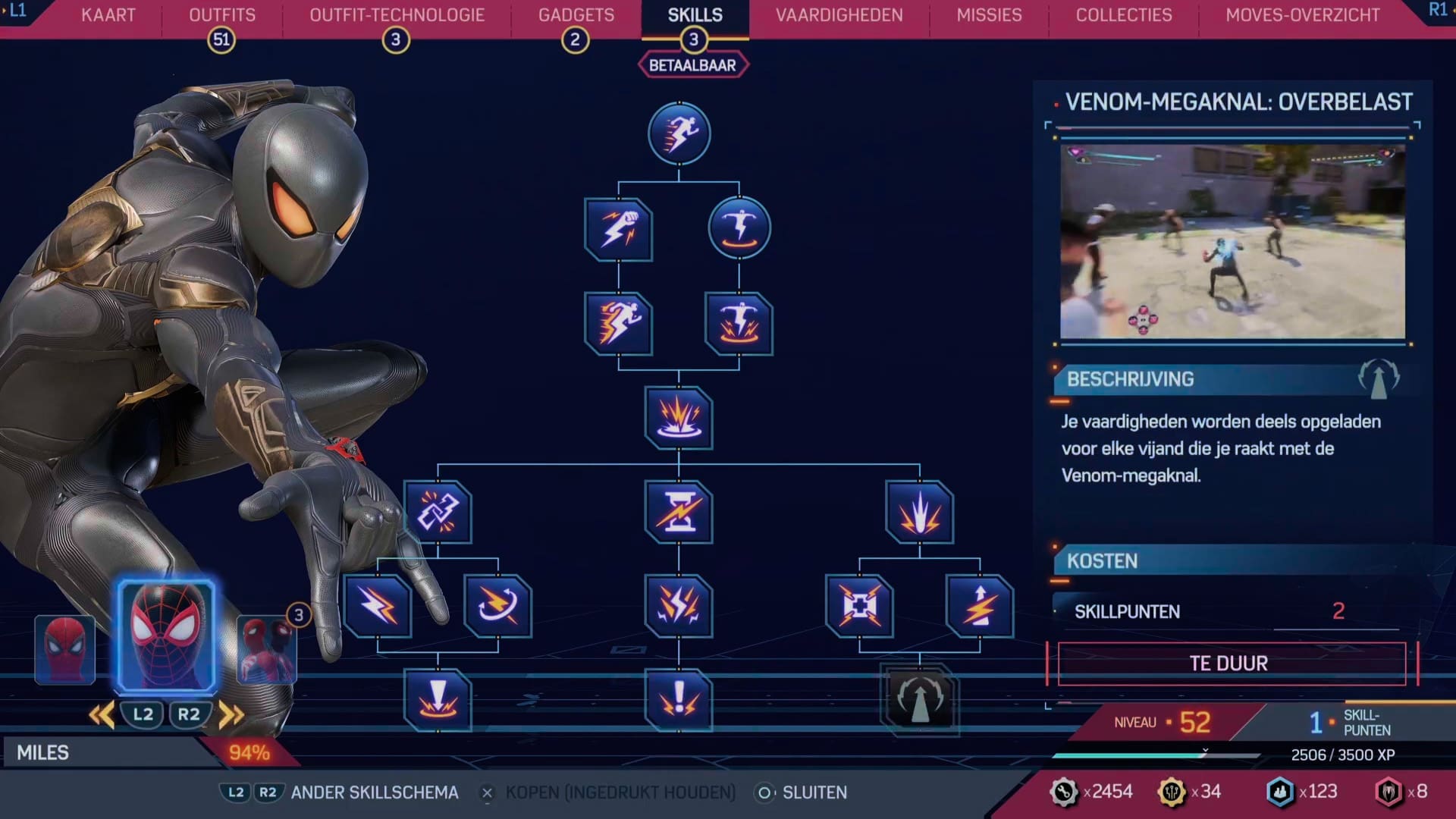 Marvel's Spider-Man 2 review screenshot 12 skill tree Miles Morales