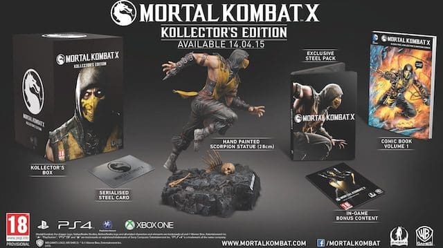 Mortal Kombat X regular Kollector's Edition
