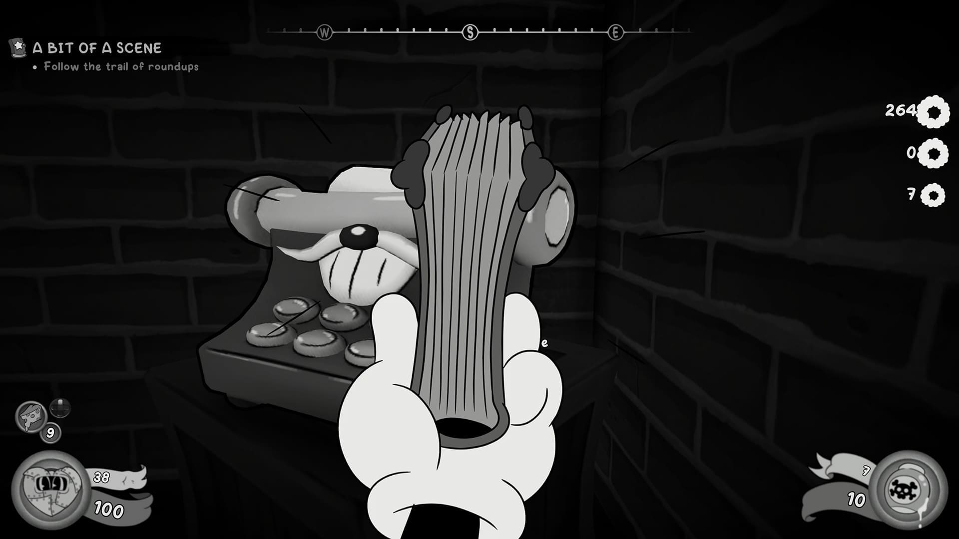 Je kunt de game handmatig saven bij typemachines