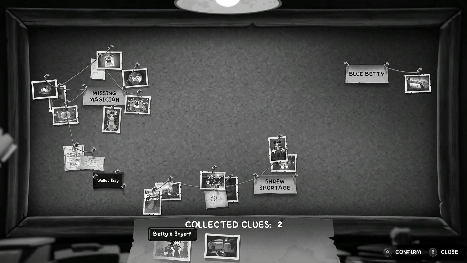 De Crime Wall is Jack’s detectivebord waarop hij al het bewijsmateriaal verzamelt