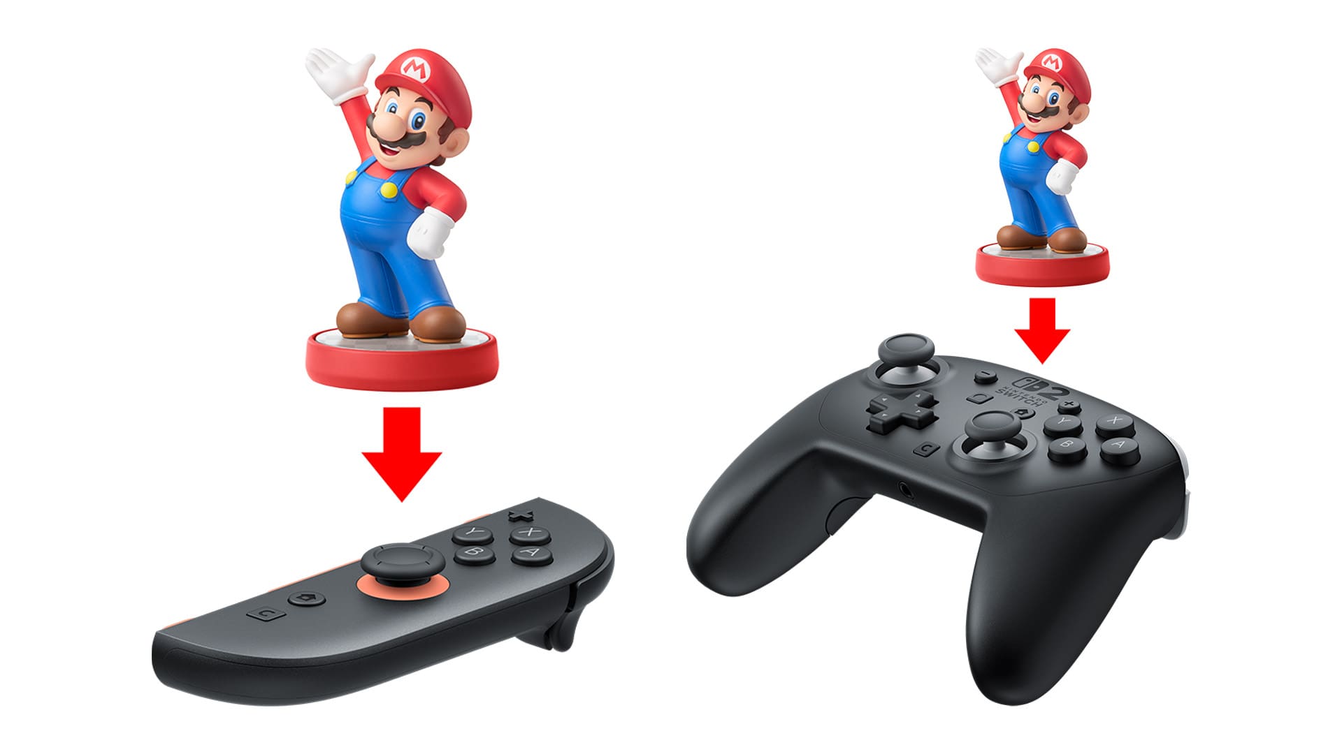 De amiibo figures kunnen ook de Switch 2 geactiveerd worden