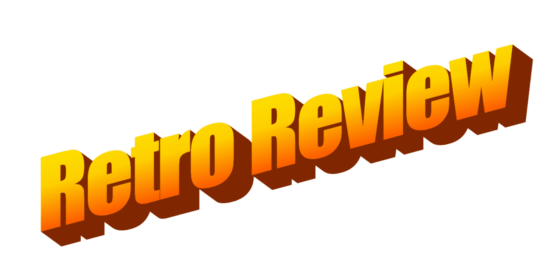 Retro Review WordArt text