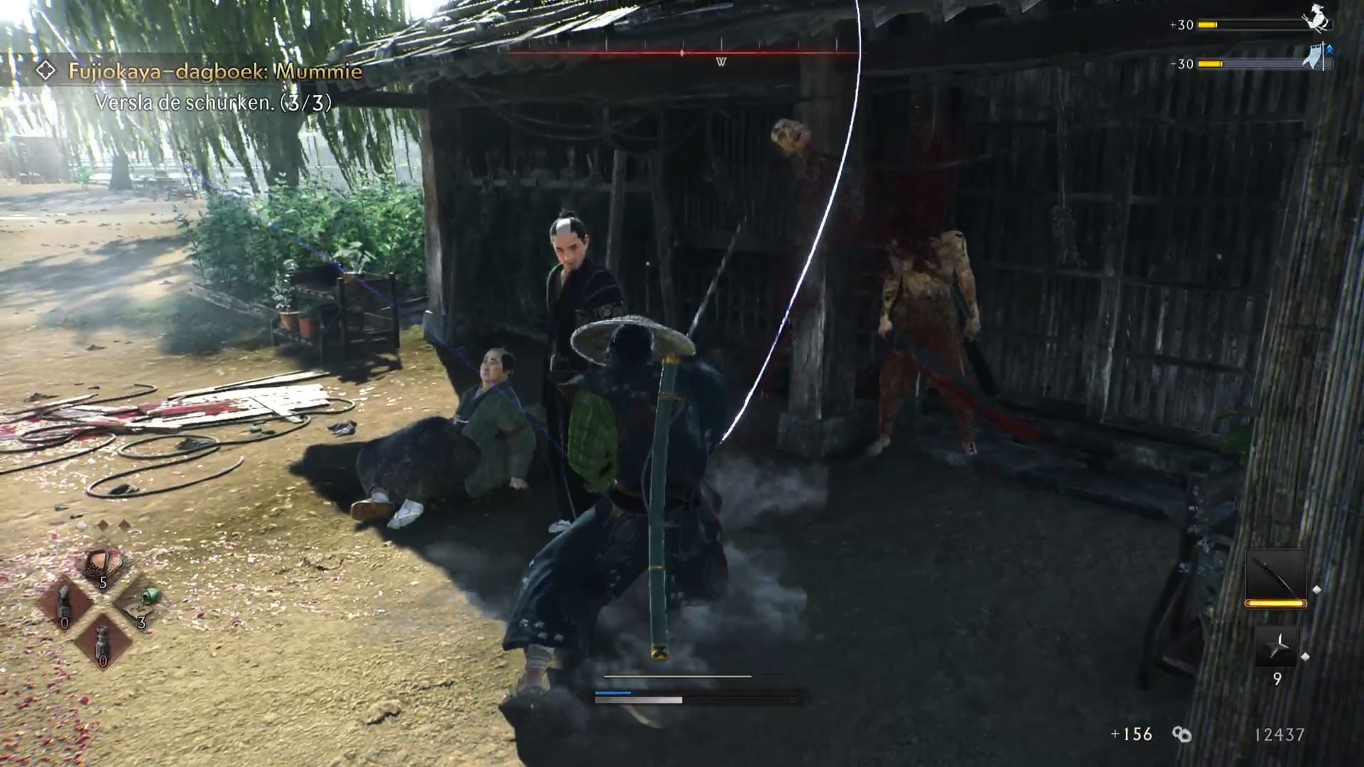 Rise of the Ronin review screenshot 12 heads rolling fight