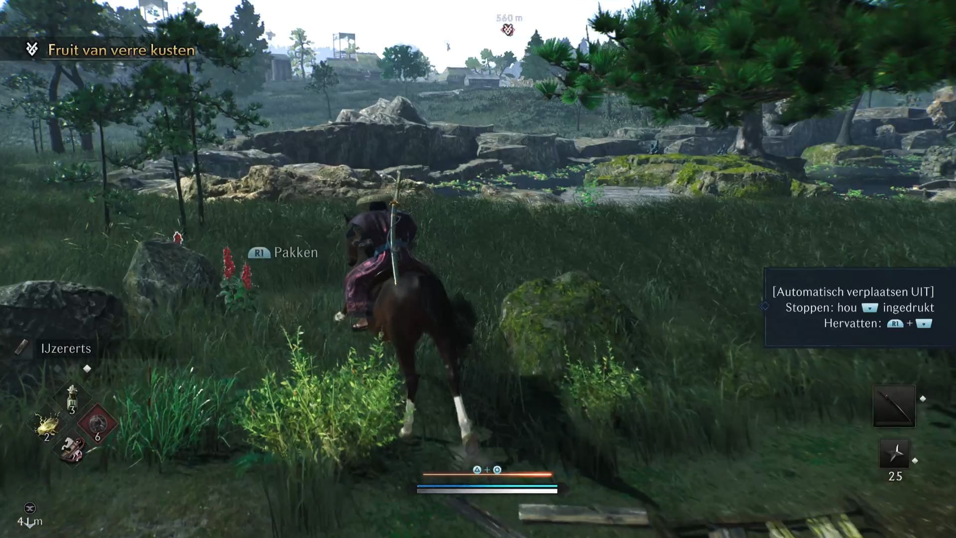 Rise of the Ronin review screenshot 20 riding pick up materials