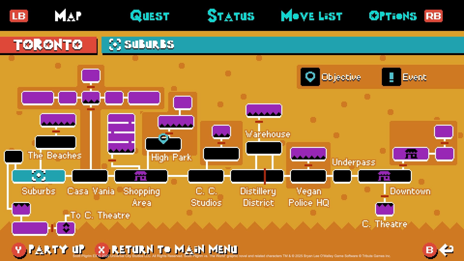 Scott Pilgrim EX gamescom 2025 preview image 2 Map