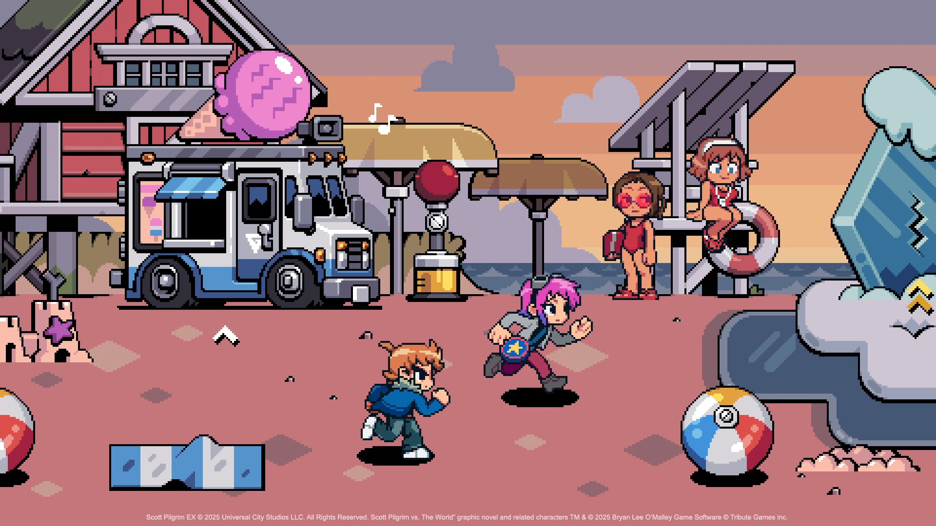 Scott Pilgrim EX gamescom 2025 preview image 3 Toronto beach Ice cream truck
