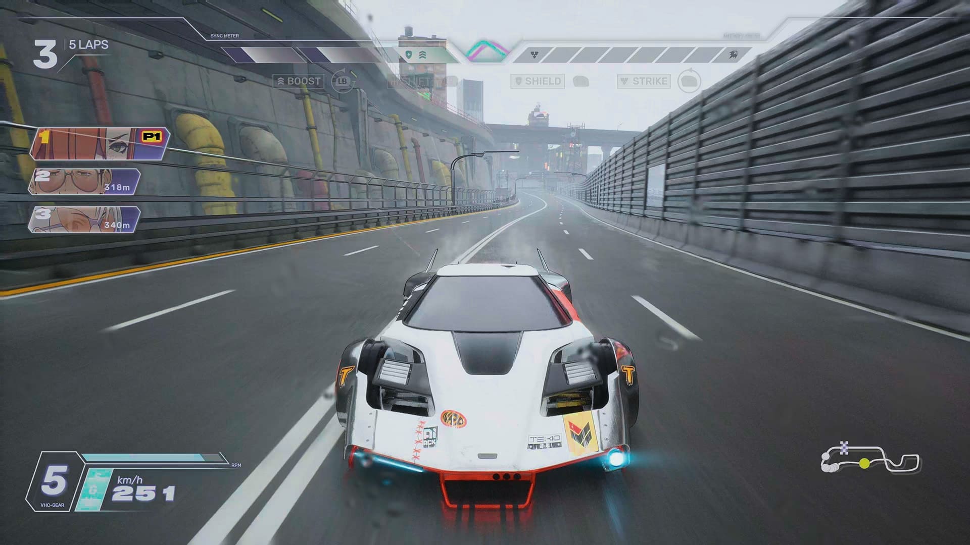 De nummer twee is in Arcade niet eens te bekennen, waardoor het een stuk makkelijker is om races in Arcade te voltooien